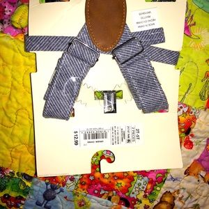 Cat & jack bow tie and suspenders set size 2y-5y